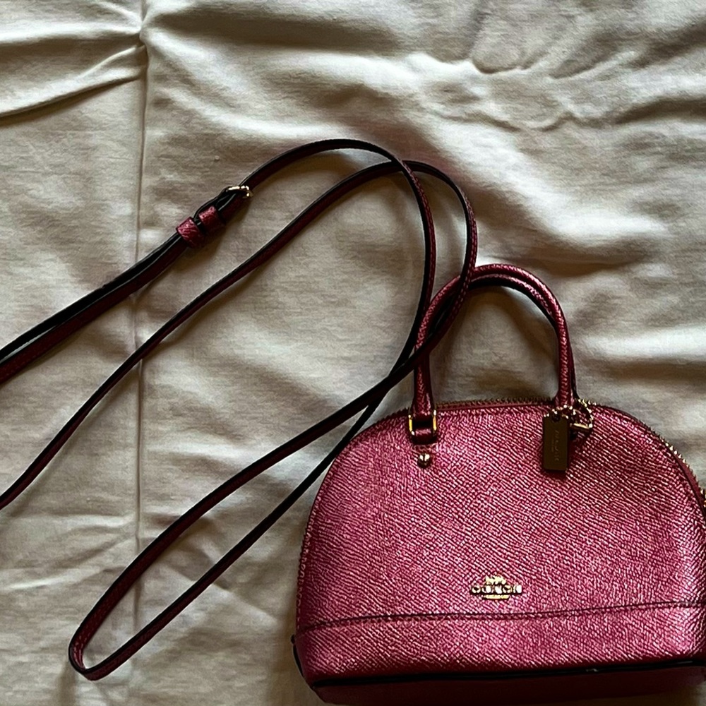 Coach Pink Crossbody Shell Bag